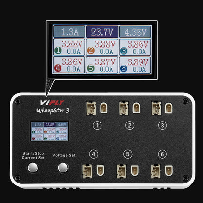 6xPort 1S Battery Charger & Discharger - WhoopStor V3