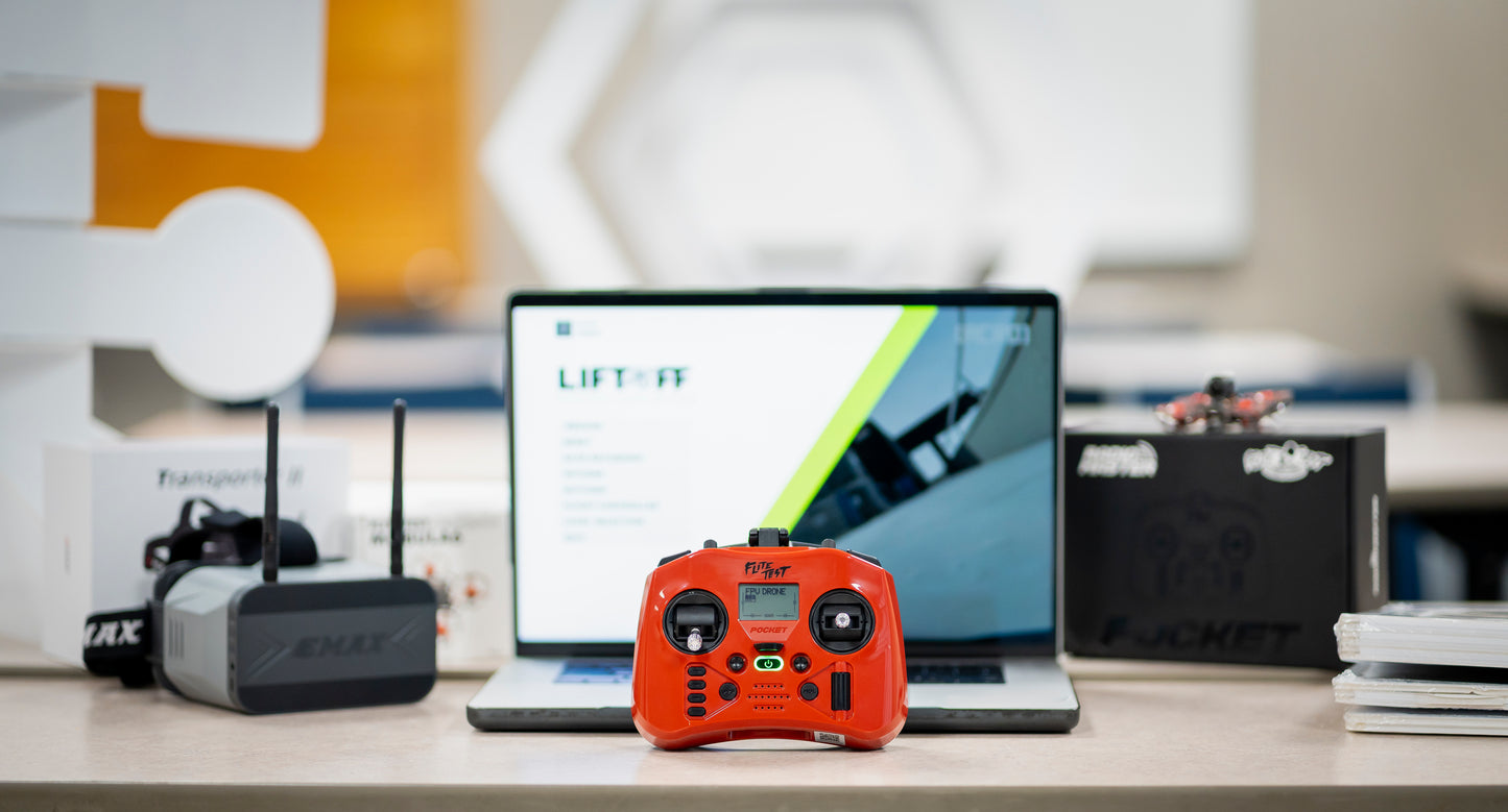 FliteTest Pocket CC2500 Radio – The Ultimate Training & Flight Controller for Planes, Drones, and Simulators